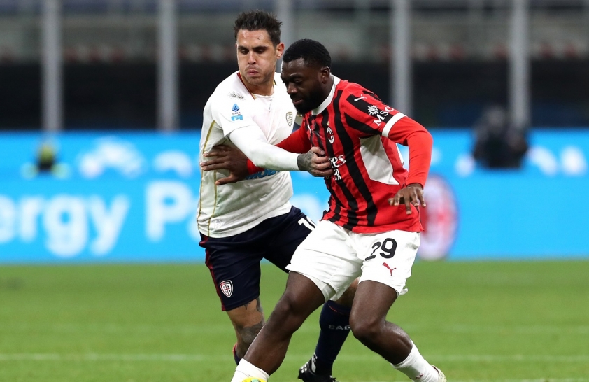 Cagliari sẽ có trận đấu khó khăn trước AC Milan.